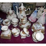 A Royal Albert Old Country Roses pattern tea and coffee set