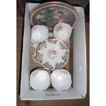 A Windsor bone china part tea set