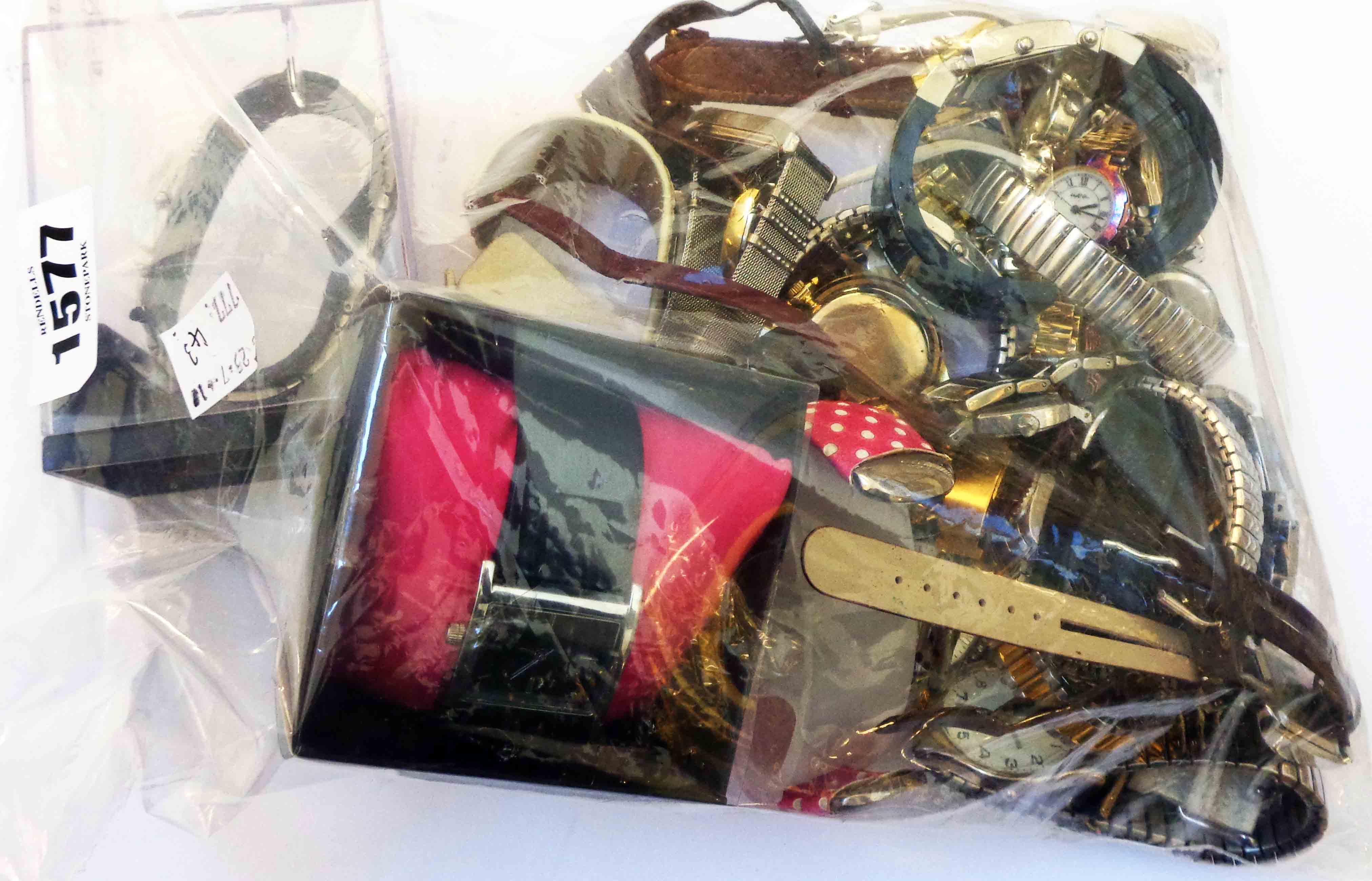 A quantity of mainly modern ladies and gentlemen's quartz and other wristwatches - some boxed