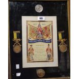 B. Oldham, Lance Corporal 5492015 37th/67th Hampshire Regiment: an oak framed retirement