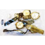 Various vintage mechanical wristwatches including Sekonda examples