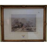 After W. E. Jones: a gilt framed coloured print, entitled "Winter" - after W.E. Jones