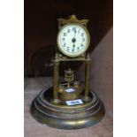 A 20th Century anniversary clock with disc pendulum - a/f