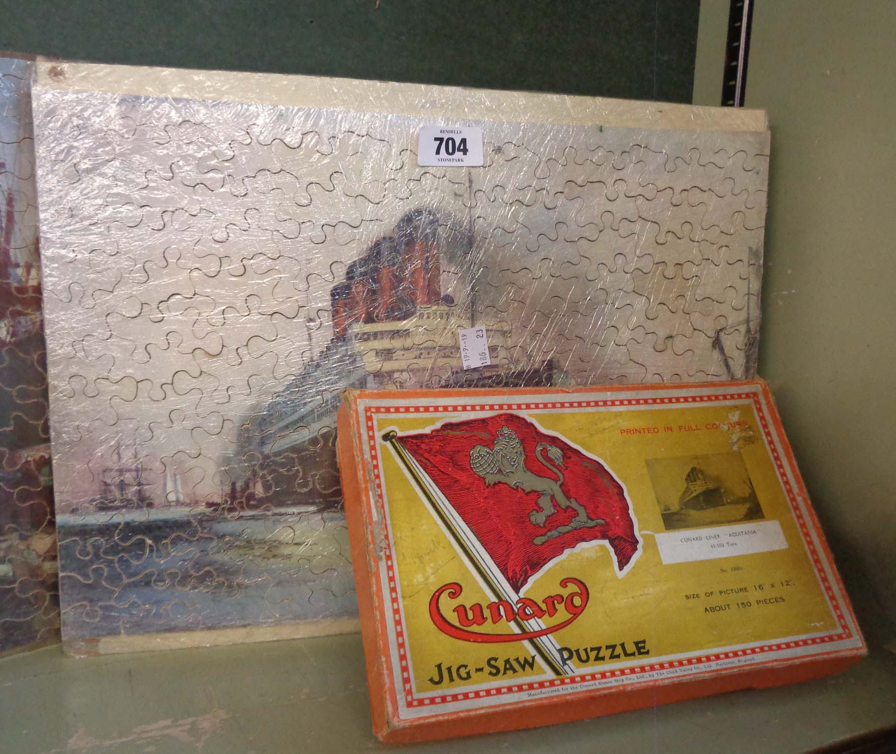 A boxed Chad Valley Cunard 'Aquitania' jigsaw