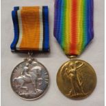 Pvt. H. G. Lyon 42395, Yorkshire Regt: a First World War medal pair, comprising 1914-1918 Medal