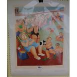 †Beryl Cook: an unframed coloured print, entitled "The Bathing Pool" published by Alexander
