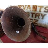 An old gramophone horn