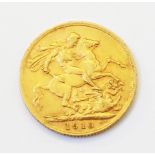 A 1910 gold Sovereign