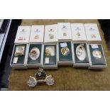 Six boxed pieces of Swarovski Crystal Memories - sold with a Cinderella coach