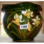 A Torquay Pottery daffodil pattern jardinière