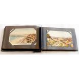 An album containing a quantity of early to mid 20th Century postcards mainly topographic and