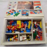 A 1976 Lego Universal Building Set 20 box containing contemporary and later parts - some wear to