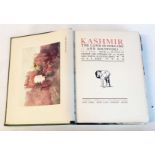 Kashmir The Land of Streams and Solitudes: by P. Pirie 4to., gilt green cloth boards, black card