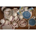 A Johnson Bros part tea service - sold with Paragon and German part tea services