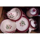 A Wedgwood Mayfield pattern four place dinner service