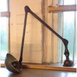 An industrial style adjustable lamp with bracket
