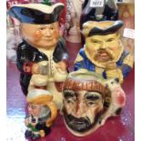 Four character jugs