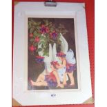 Beryl Cook: an unframed mounted limited edition coloured print, entitled "Fuchsia Fairies" -