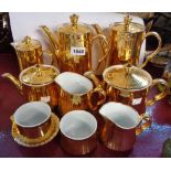 A quantity of Royal Worcester gilt teaware