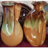Two Art pottery vases - one a/f
