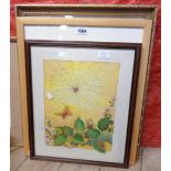 Shirley Carroll: a framed watercolour, entitled "September Fruits" - signed and bearing label