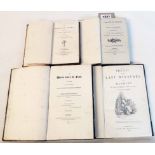 Four antiquarian half bound poetical works titles including The World Before The Flood: by James