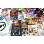 A small collection of KISS programmes and fanzines - sold with KISS Psycho-Circus collectables,