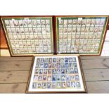 Two framed sets of Will's Musical Celebrities cigarette cards - sold with a framed set of Carreras