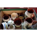 A small collection of various Torquay Pottery items