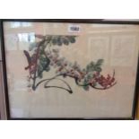 Two ebonised framed 20th Century Chinese watercolours - signed and with seals