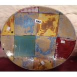 A Dartington Pottery Quilt pattern dished oval platter