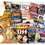 Various KISS related paperback books, magazines, etc.