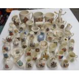 A collection of crested china including Goss examples