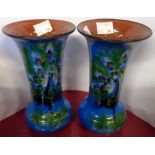 A pair of Torquay Pottery vases