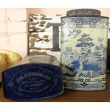 Two early 20th Century John Buchanan & Bros. Confectioners, Glasgow caddy style sweet tins with
