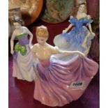 Three boxed Royal Doulton ladies: Rebecca HN 4041, Rachel HN 3976 and Jessica HN 3856