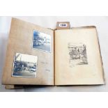Giles Owen: a hand produced book containing photos and sketches of the Channel Islands, June 1934