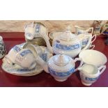 A quantity of Coalport Revelry teaware including small and large teapot, jug and sucrier, etc.
