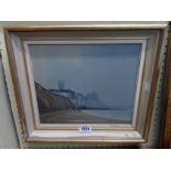 Frank L. Cramphorn: a framed oil on board entitled No. 1 Sea Mist Cromer, depicting a view on Cromer