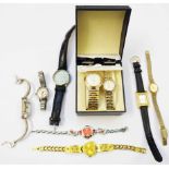 Boxed Philip Mercier lady's and gentlemen's quartz wristwatches - sold with seven other modern