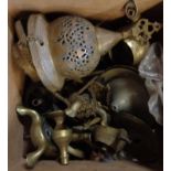 A collection of Middle Eastern lamp parts
