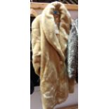 A designer Couture Helene faux fur coat