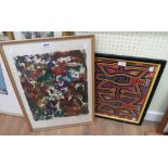 Willem Le Roux: a framed stencilled polychrome print entitled Africa - sold with a modern framed