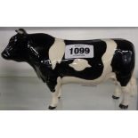 A Beswick Friesian bull Ch. Coddington Hilt Bar 1439A - one leg a/f