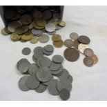 A collection of antique and later foreign coinage including 1874 Deutsches Reich 2 Pfennig, 1882