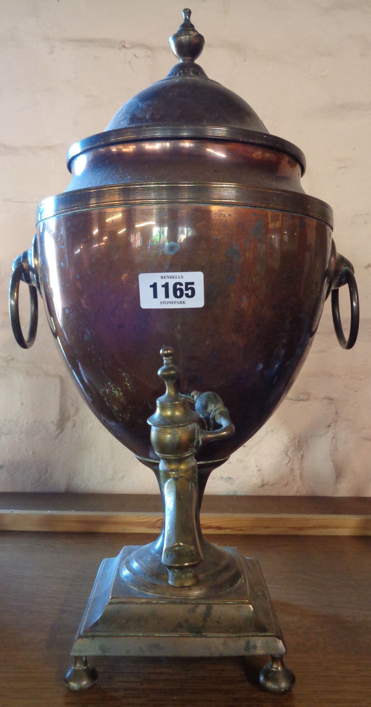 A copper samovar of Classical design