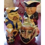 Four character jugs