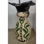 A 20th Century pottery Toby jug marked GW 1973