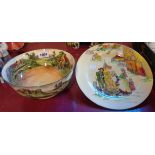 A Royal Doulton Country Fair plate D3611 and similar bowl