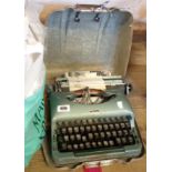 A vintage Imperial portable typewriter